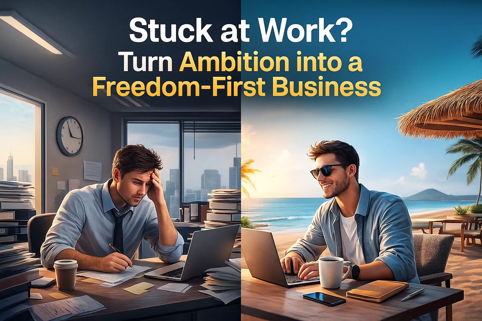 Stuck at Work? Turn Ambition into a Freedom-First Business - Wise ...